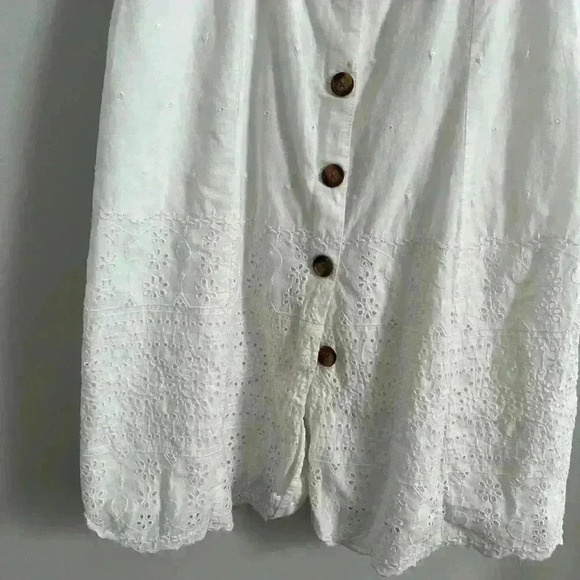 Gap White button front sundress - Picture 2 of 5
